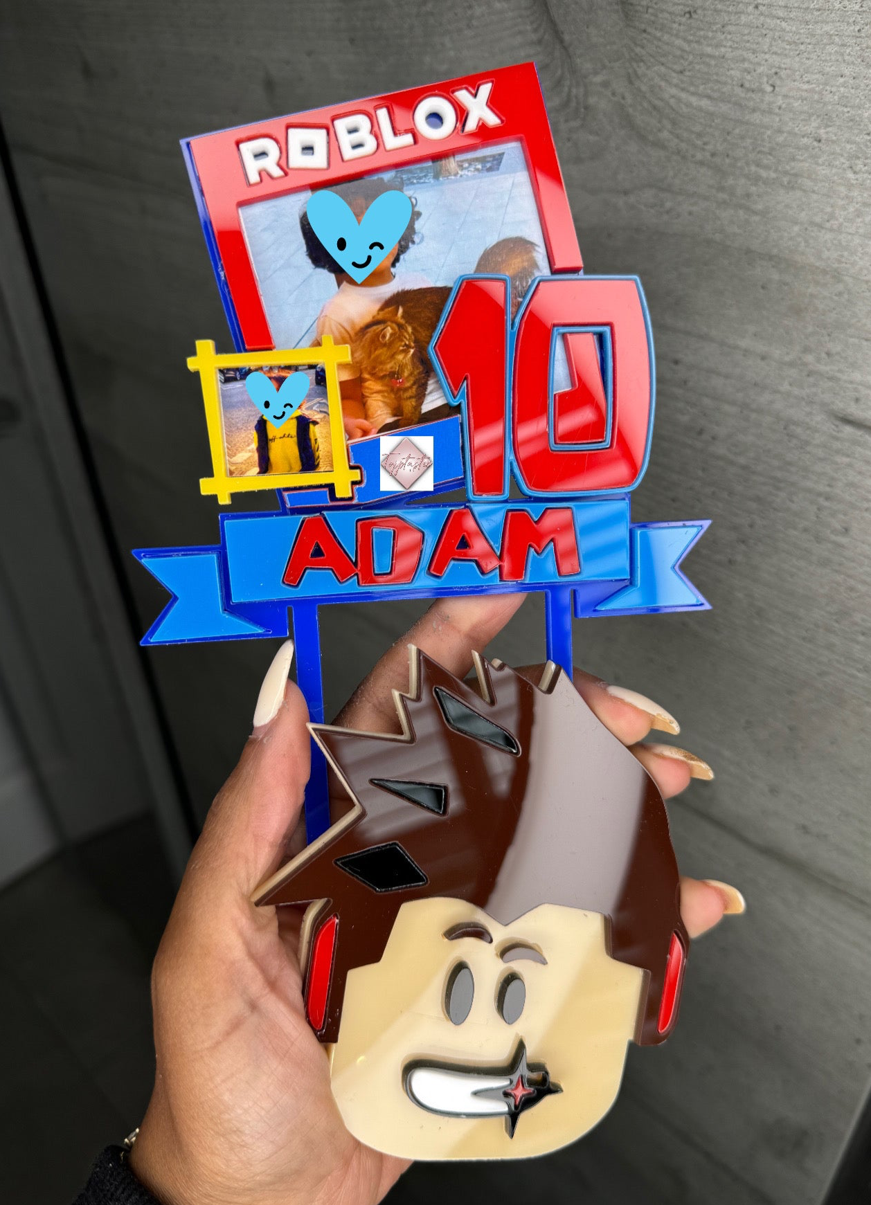 Roblox/ photo frame topper set