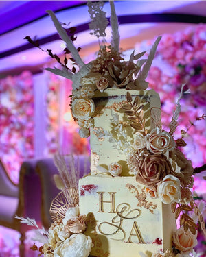 Initials/ Wedding Acrylic cake charms