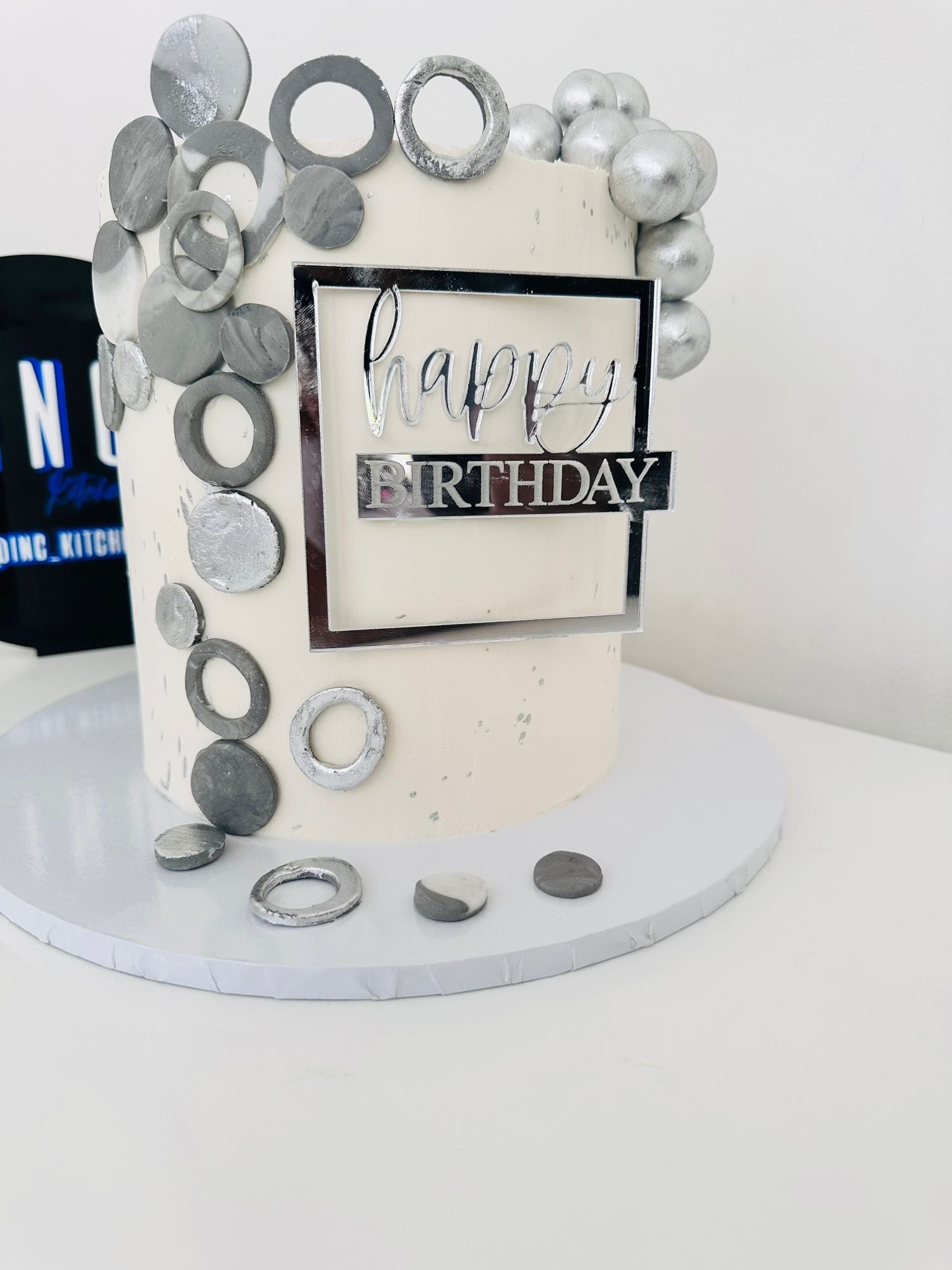 Happy Birthday Acrylic cake charm