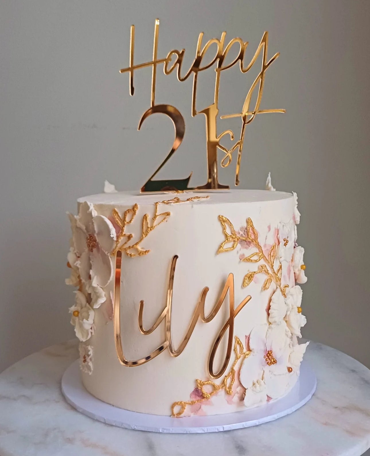 Happy, age Acrylic Cake topper