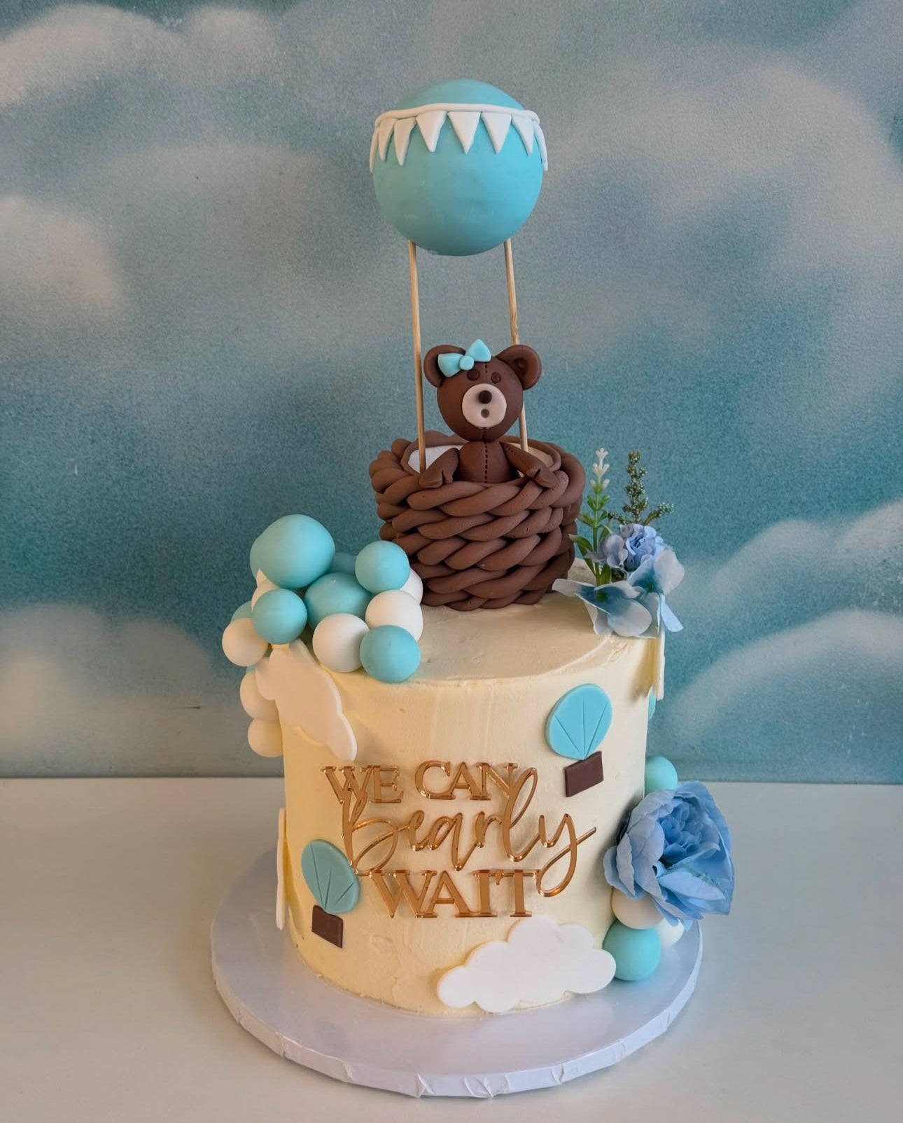 We can bearly wait cake charm