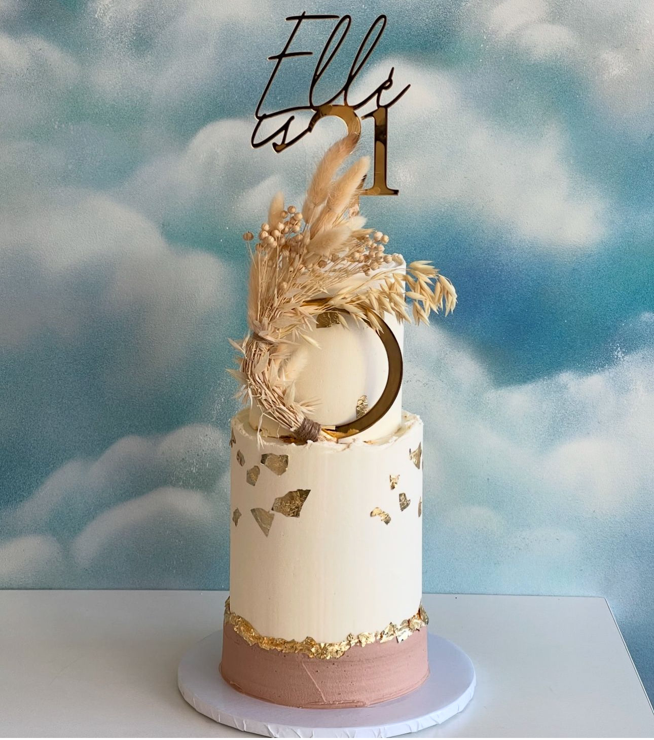 Name is Age Acrylic cake topper