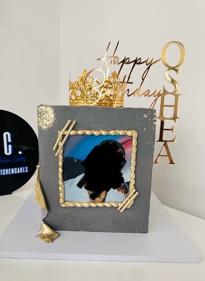 Vertical Acrylic cake topper