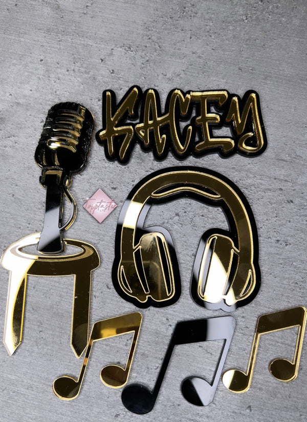 Music themed topper set - Topptastic Ltd