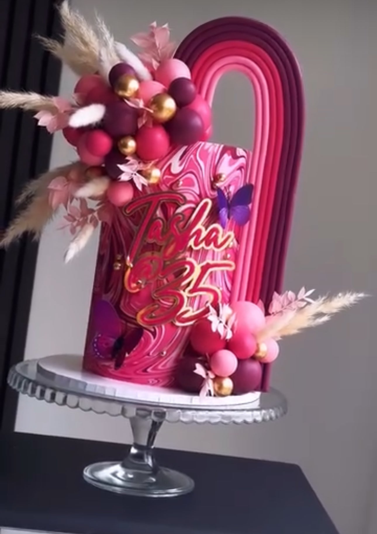 Double layer acrylic Cake charm