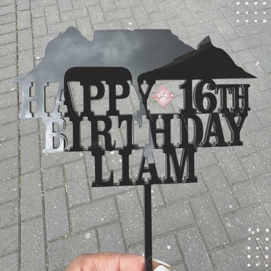 Table mountain cake topper