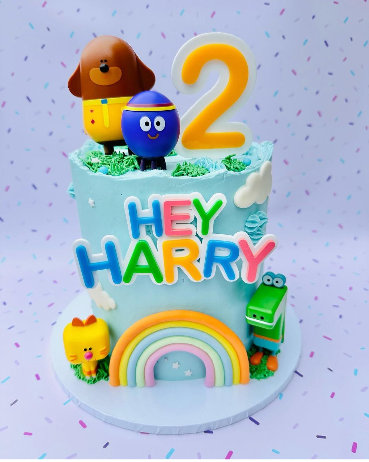 Hey Duggee themed name and age set