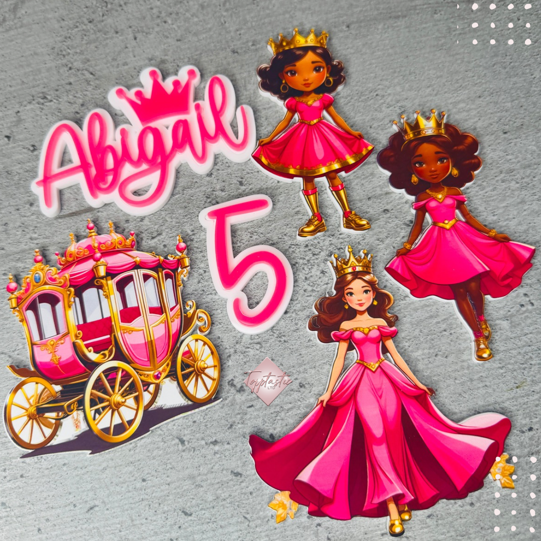 Printed acrylic- princess set