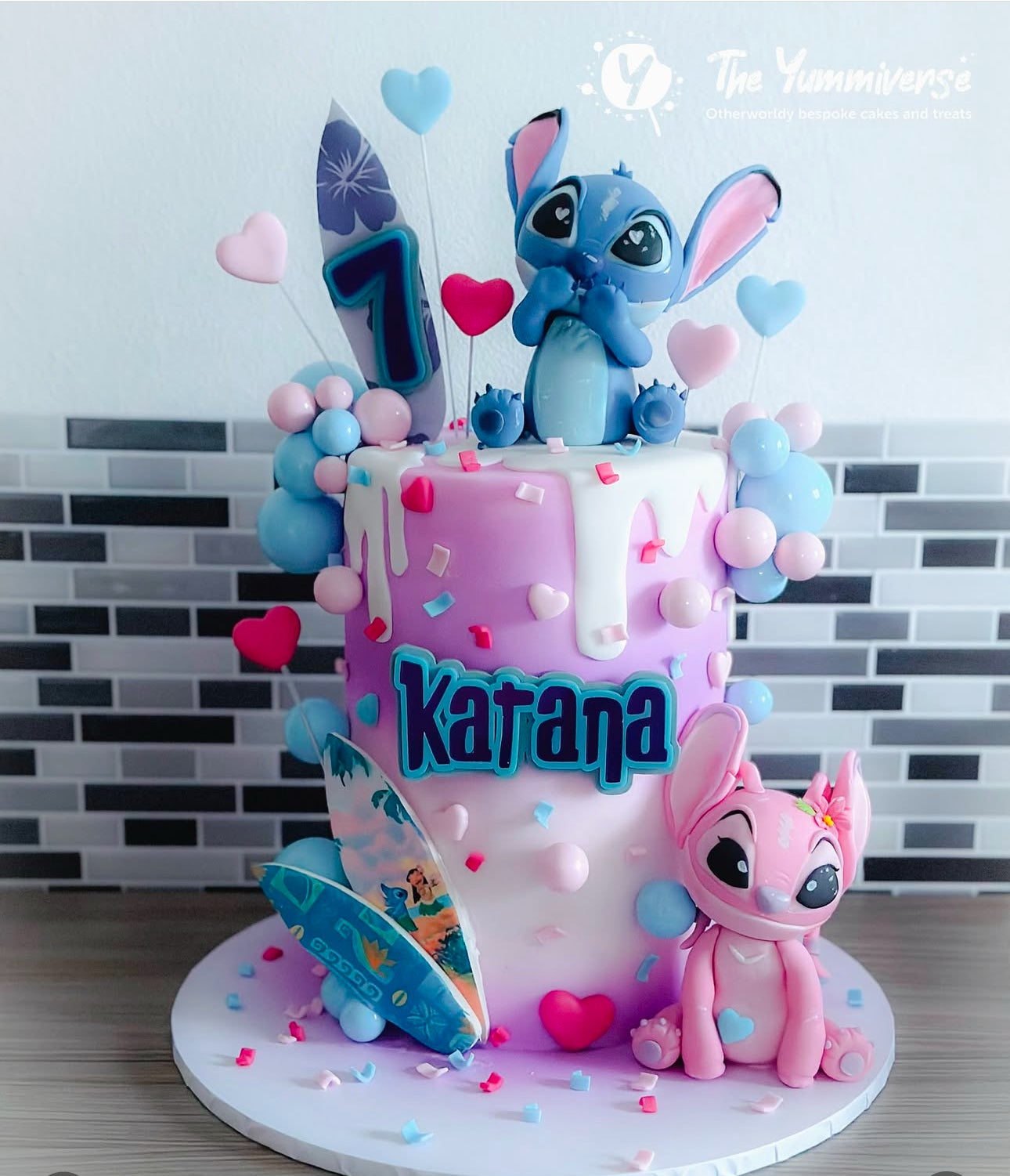 Lilo & Stitch Font Name  and Age CHARM SET