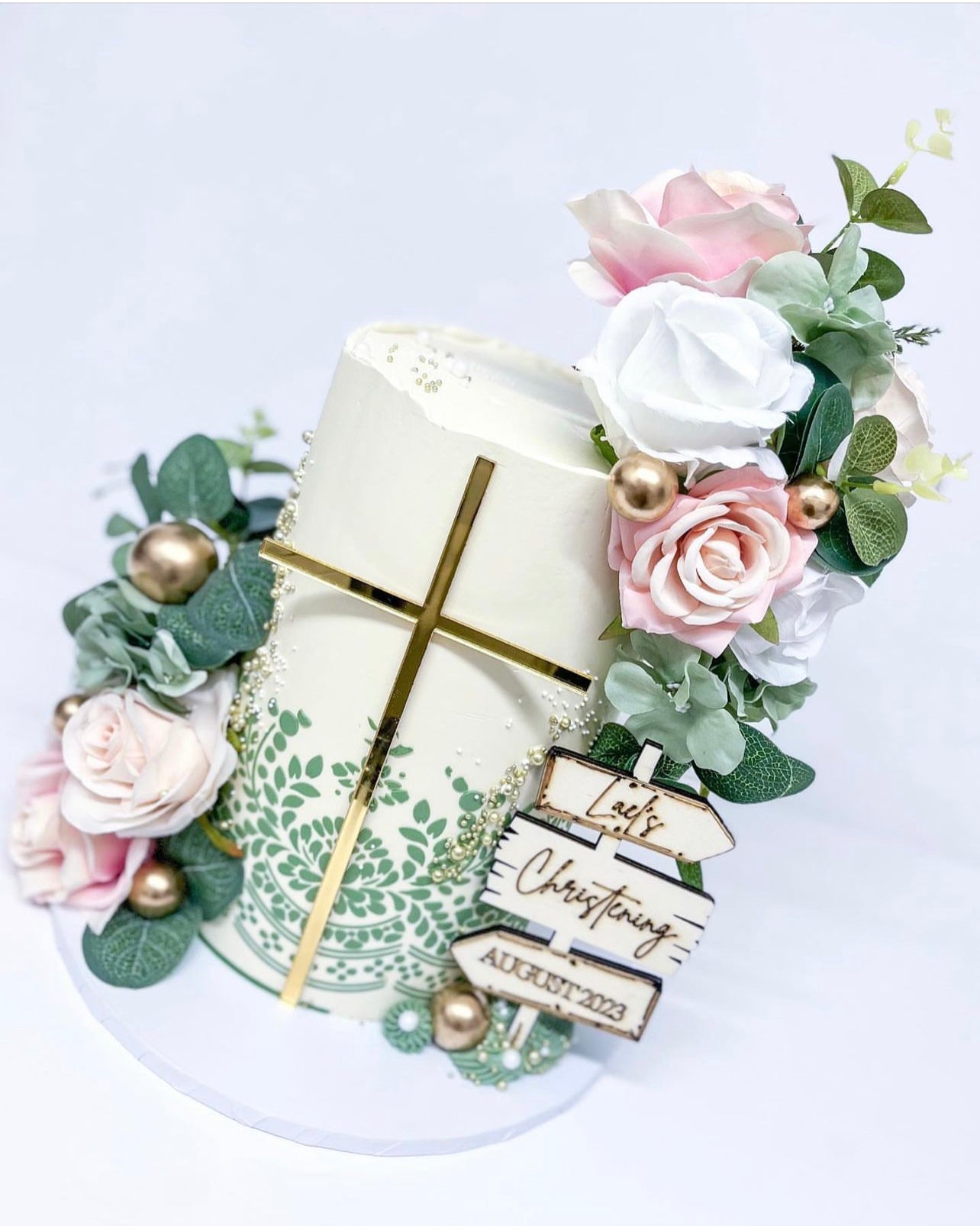 Skinny Acrylic cross charm