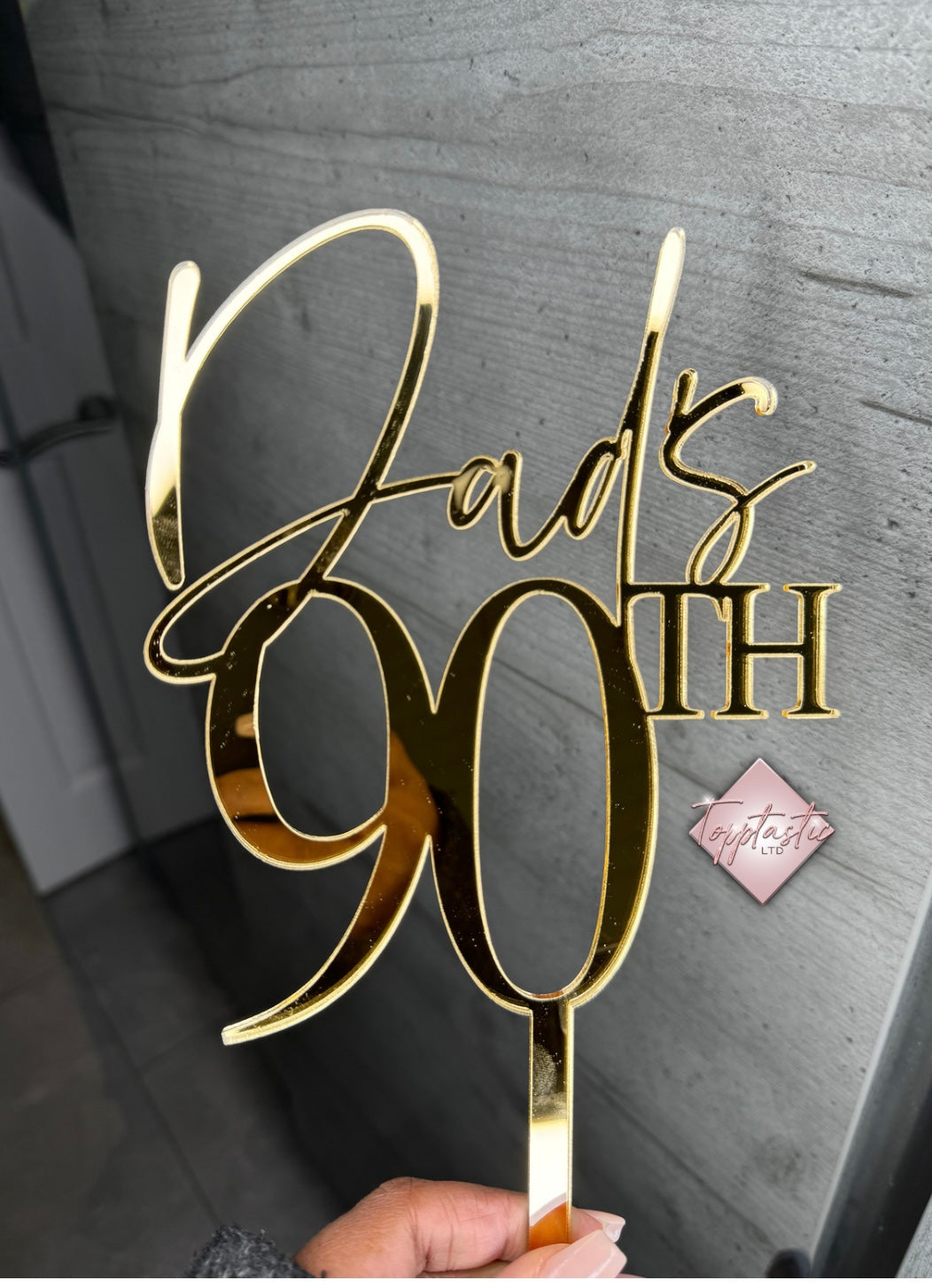 Name/ Age acrylic Cake topper