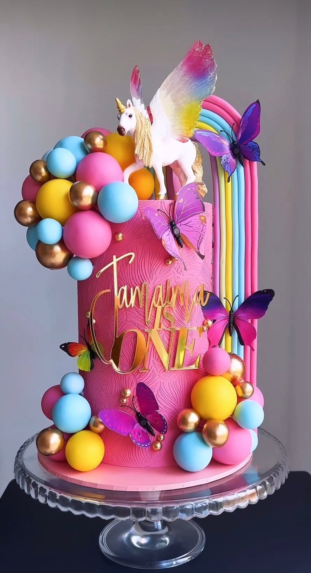 'Name is Age' Acrylic cake charm