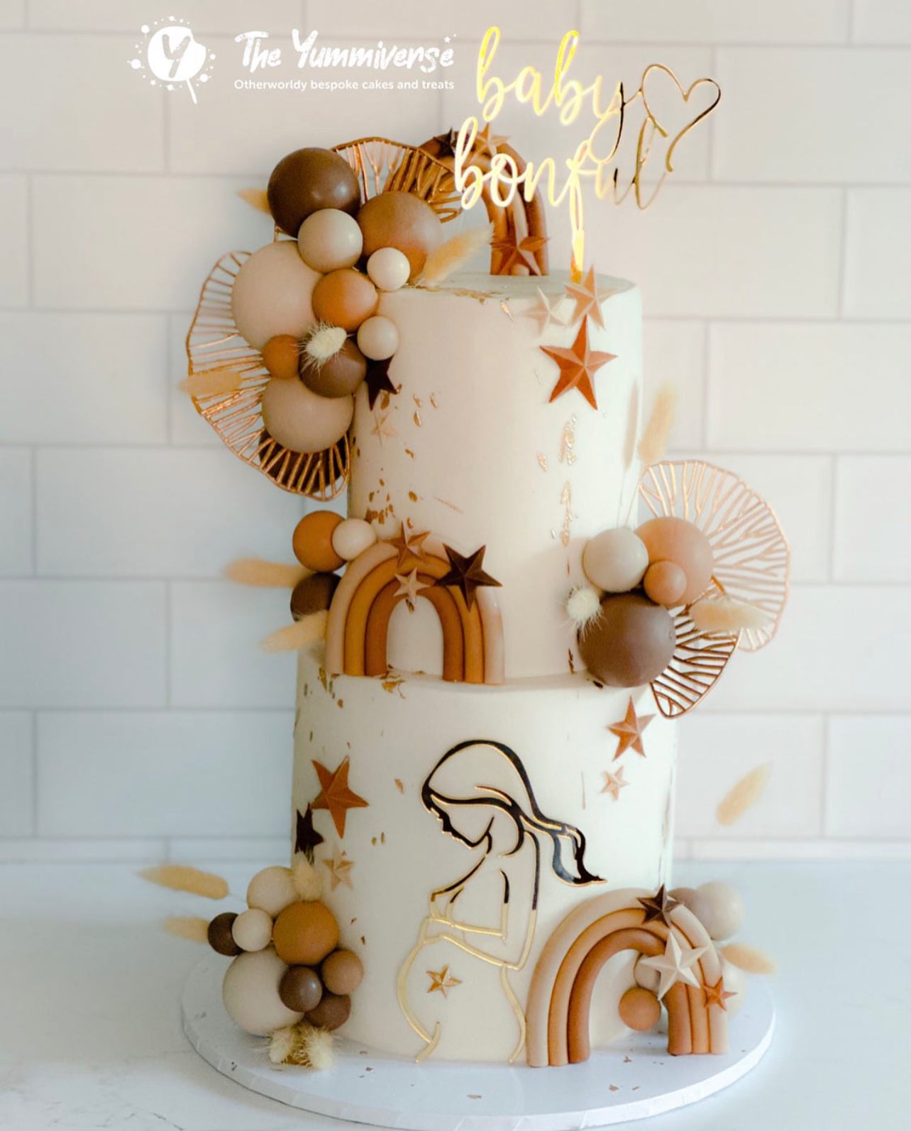 'Baby Name' Acrylic Cake topper