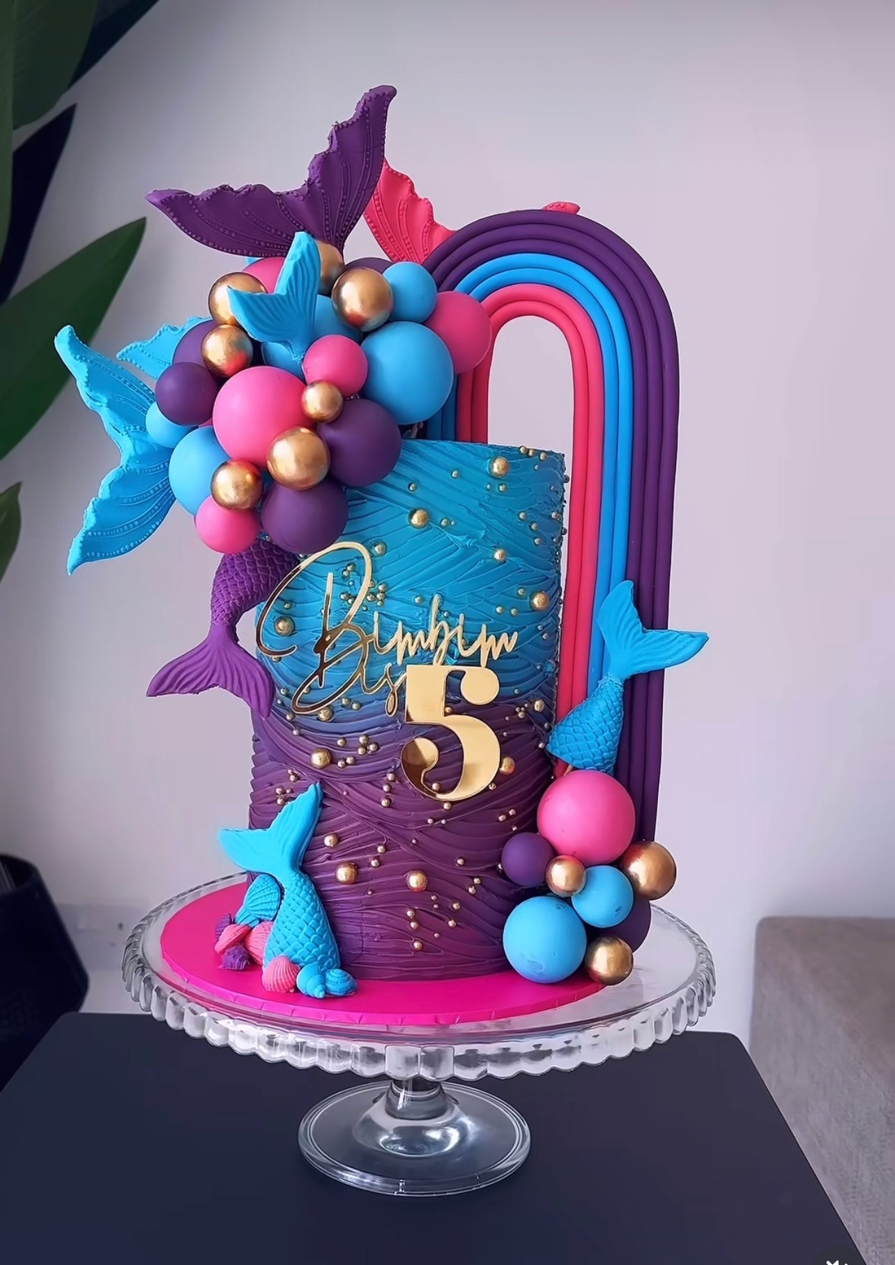 'Name is Age' Acrylic cake charm