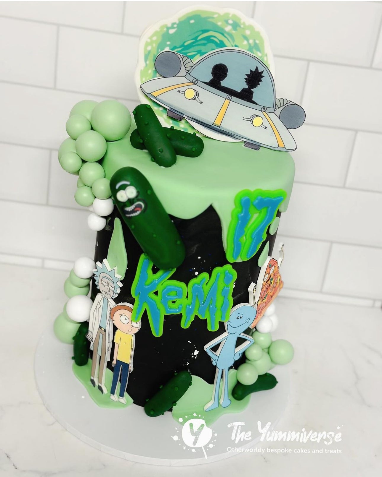 Rick & Morty- Double layered Name and age set