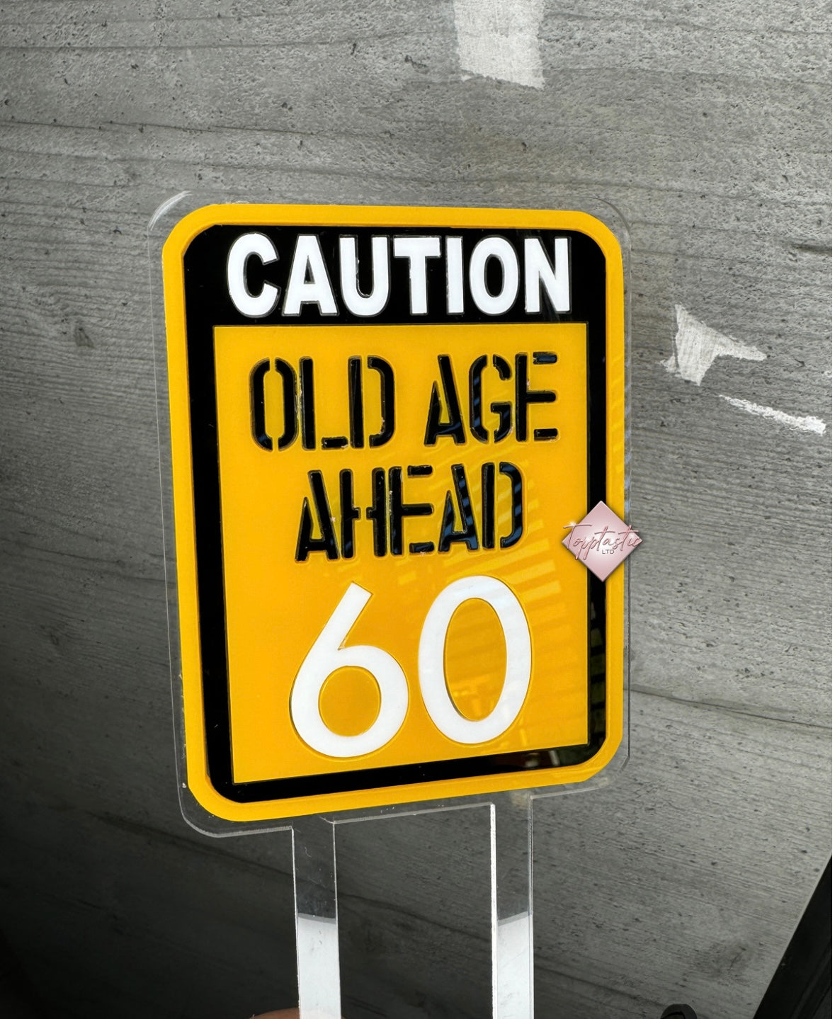 CAUTION: Old age pending topper