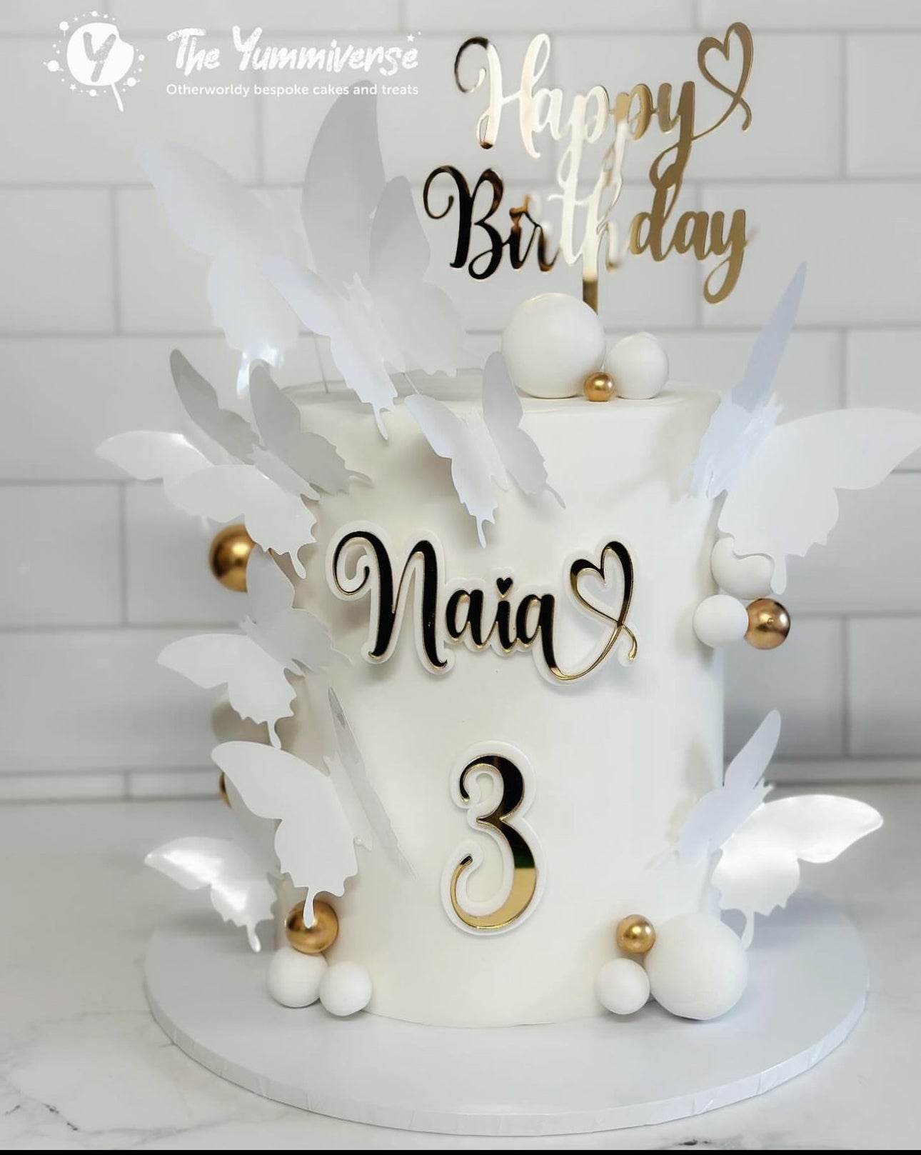 Name/ Age charm set/ Happy Birthday Topper