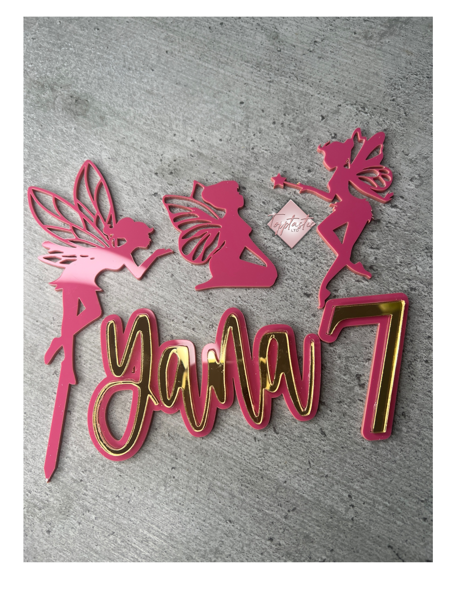 Fairy charm/ topper set