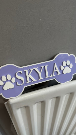 Pet name plate/ crate/ wall sign