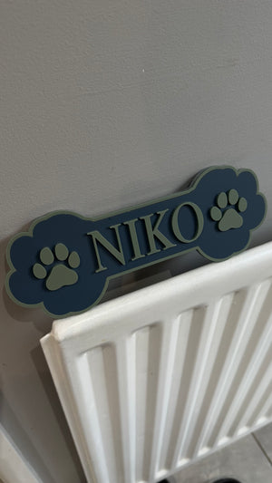 Pet name plate/ crate/ wall sign