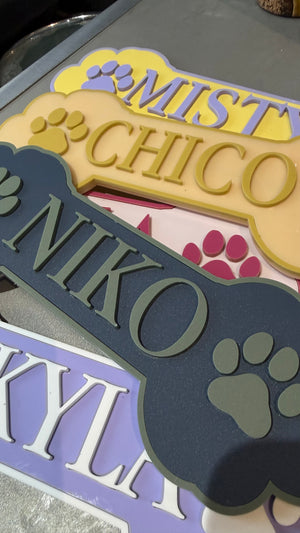 Pet name plate/ crate/ wall sign