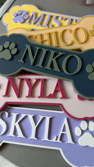 Pet name plate/ crate/ wall sign