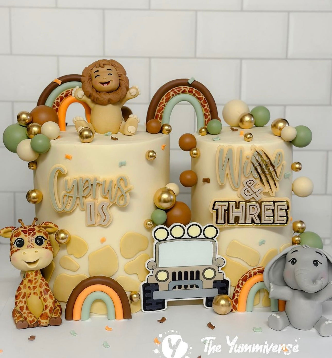 'Wild & three' charm set