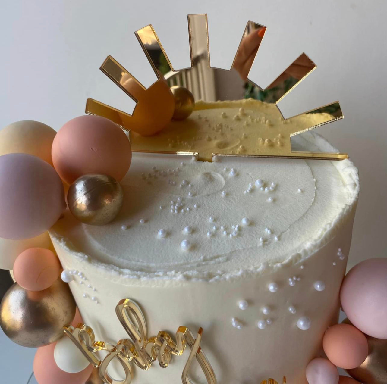 Half Sun Cake topper