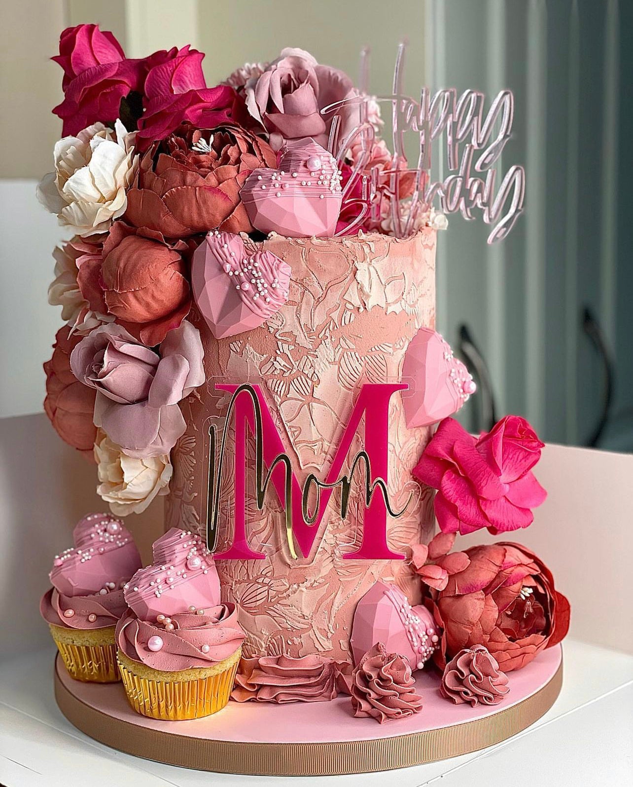 Coloured translucent 'Happy Birthday' Cake topper