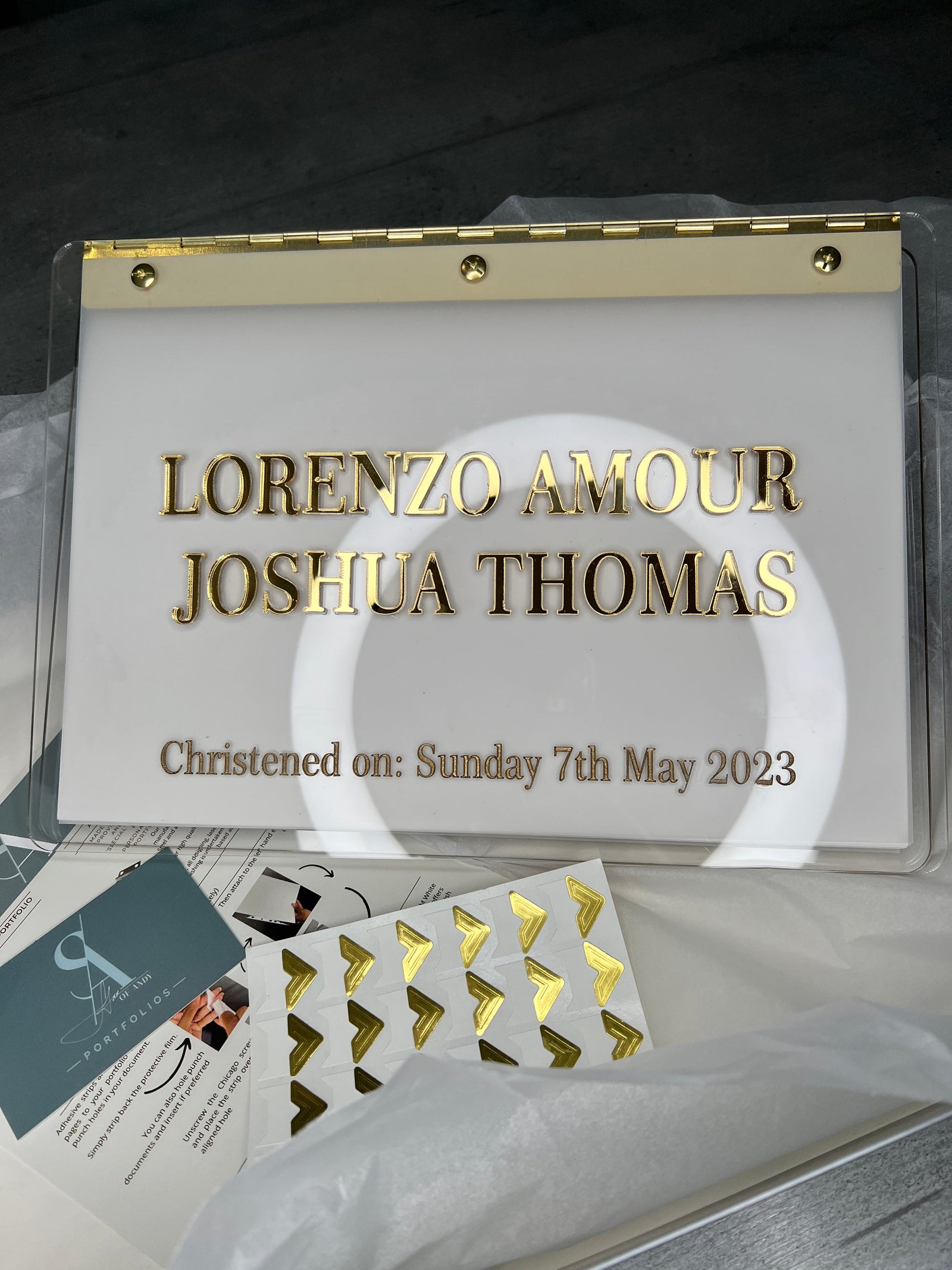 A4 Portfolio/ Baby Shower Book