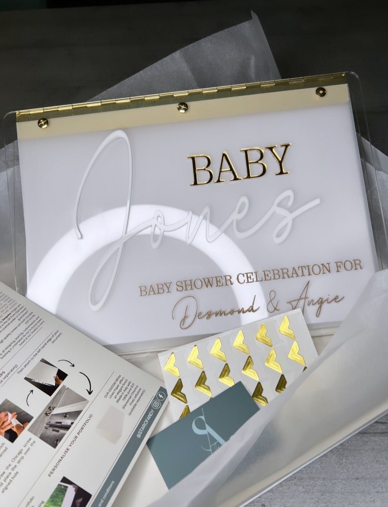 A4 Portfolio/ Baby Shower Book