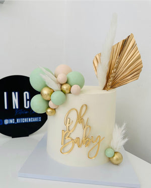 Oh Baby Acrylic cake charm/ topper