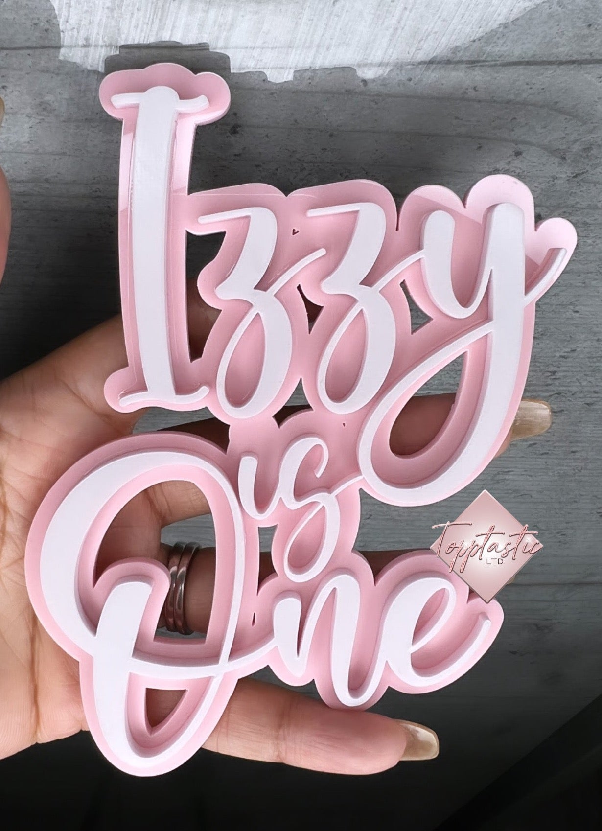 Double layer acrylic Cake charm