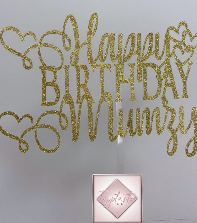 Personalised cake topper