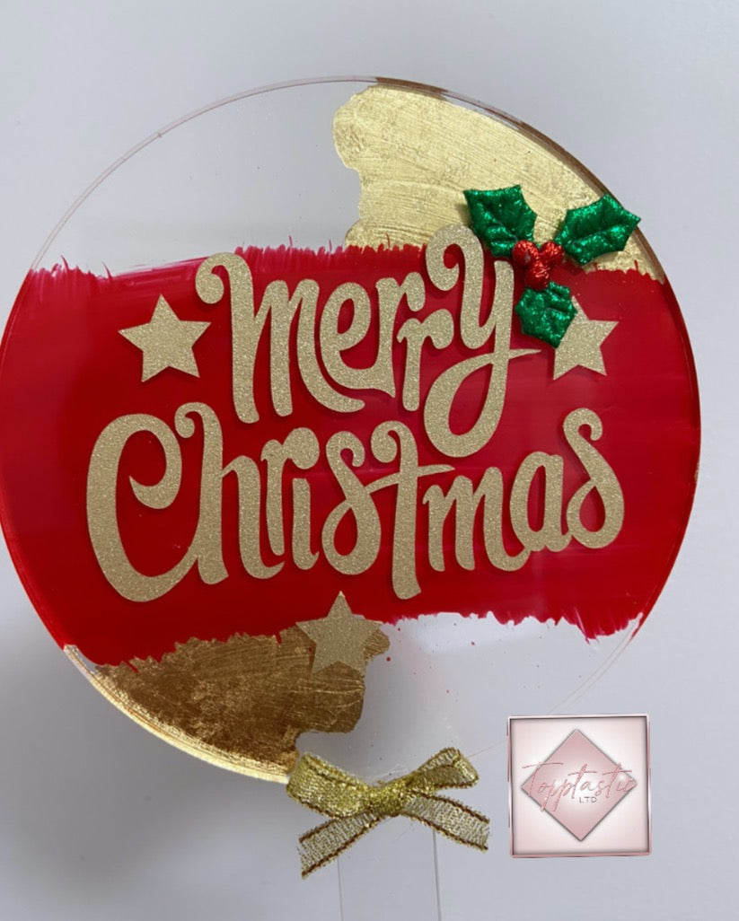 Merry Christmas Acrylic paddle