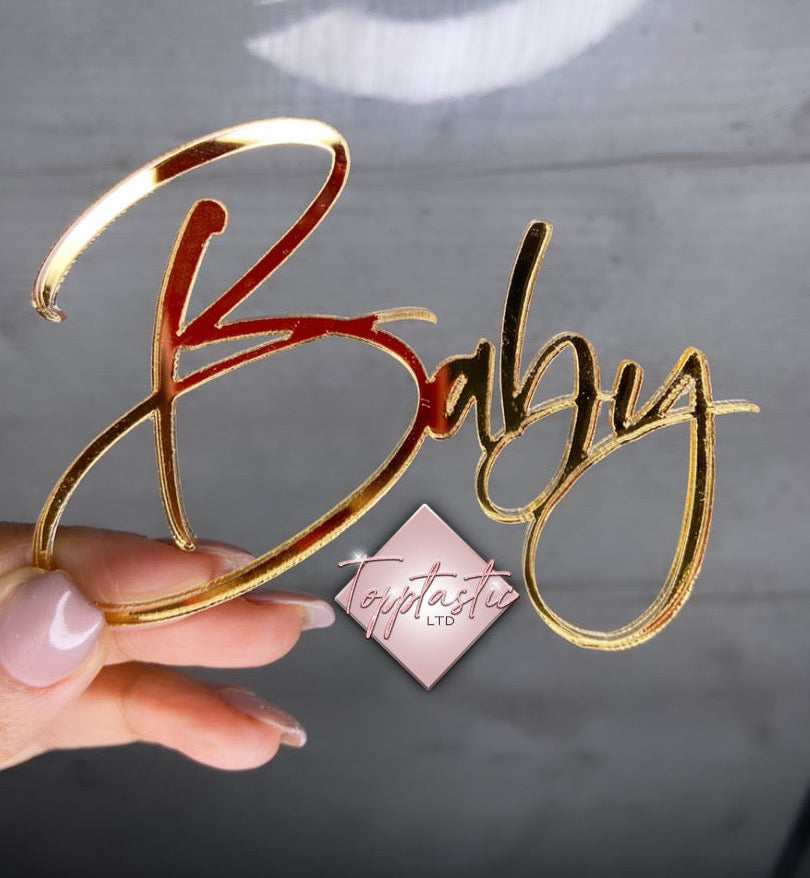 Baby Acrylic cake charm