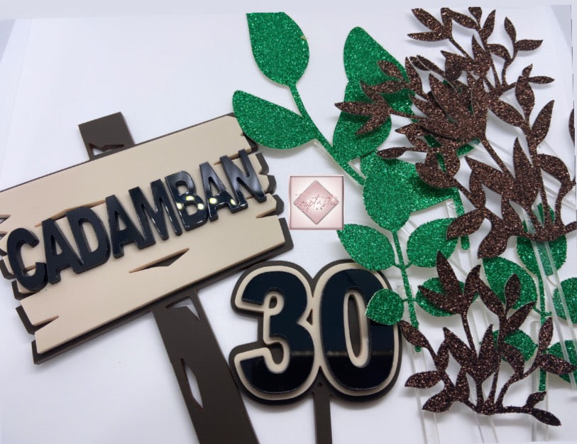 Acrylic Sign Post/ Forest set