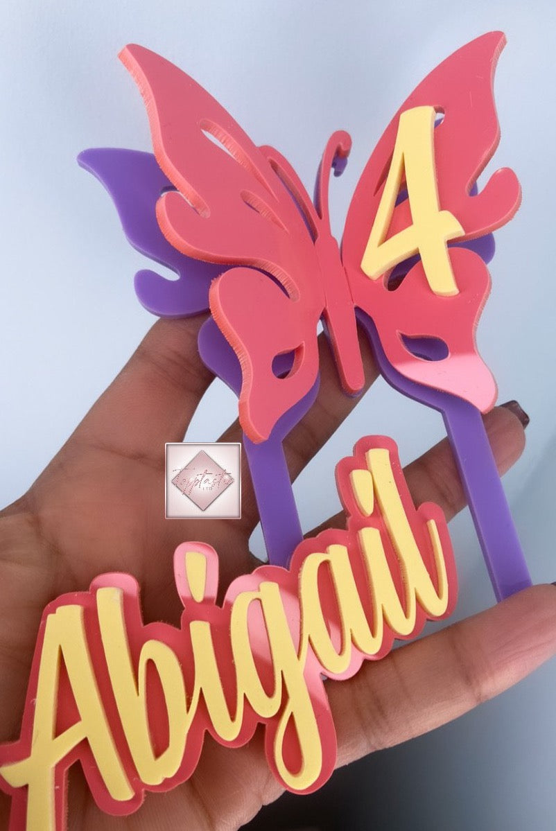 Butterfly Age Topper/ SET