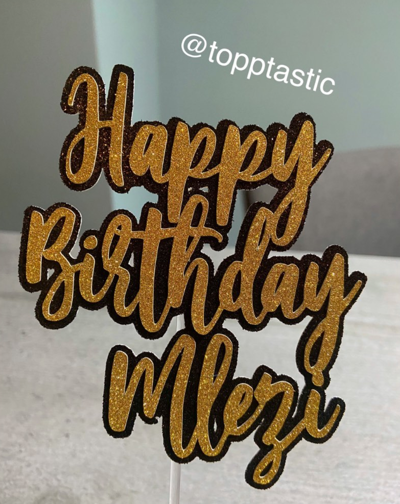 Personalised Cake topper