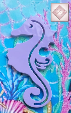 Mermaid/ Shell/ Seahorse/ Sea/ theme Acrylic charms/ toppers- PACK OF 2