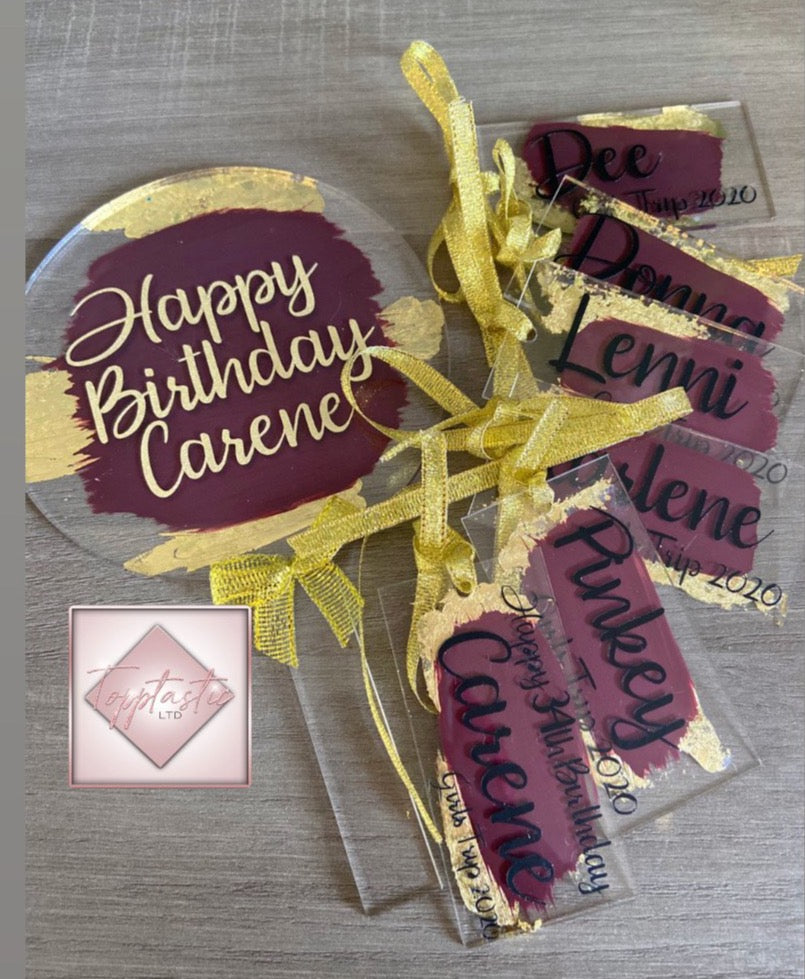 Acrylic tags- PACK OF 2