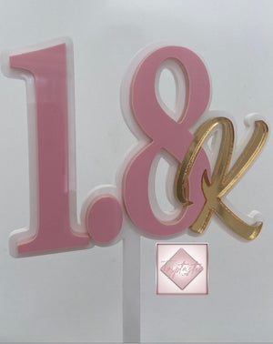 Milestone double layered charm/ topper