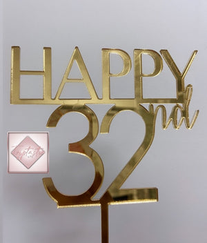 Happy 'Age' Acrylic topper