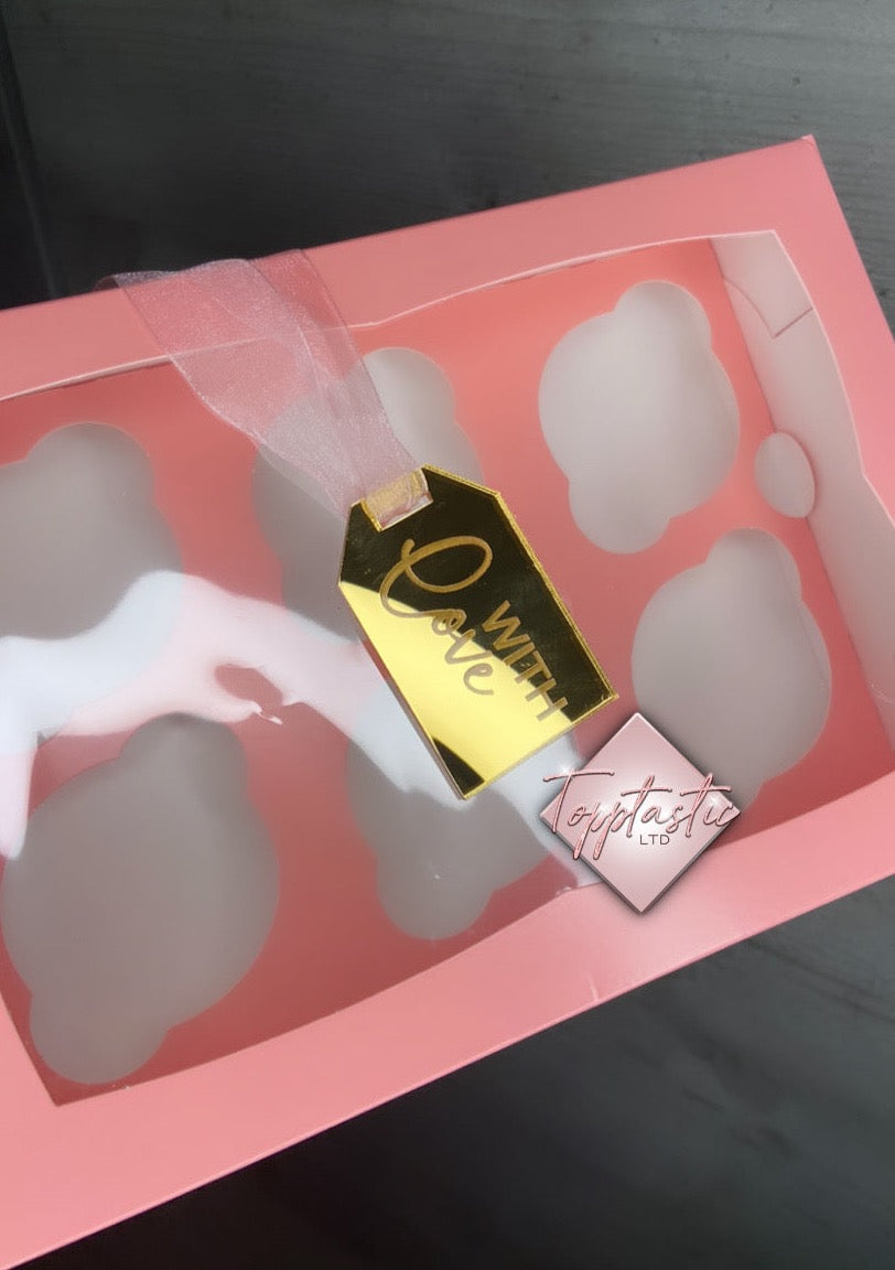 'With Love'  tag. Mirror finish. Pack of 2