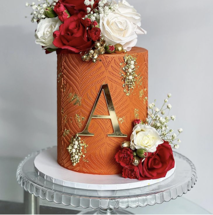 LETTER/ MONOGRAM/ INITIAL Acrylic cake charm