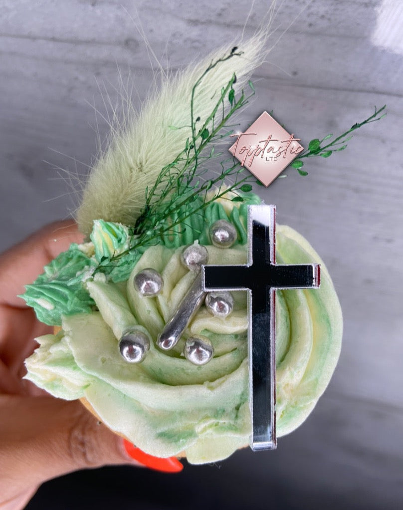 Mini Cross Charm- Pack of 2