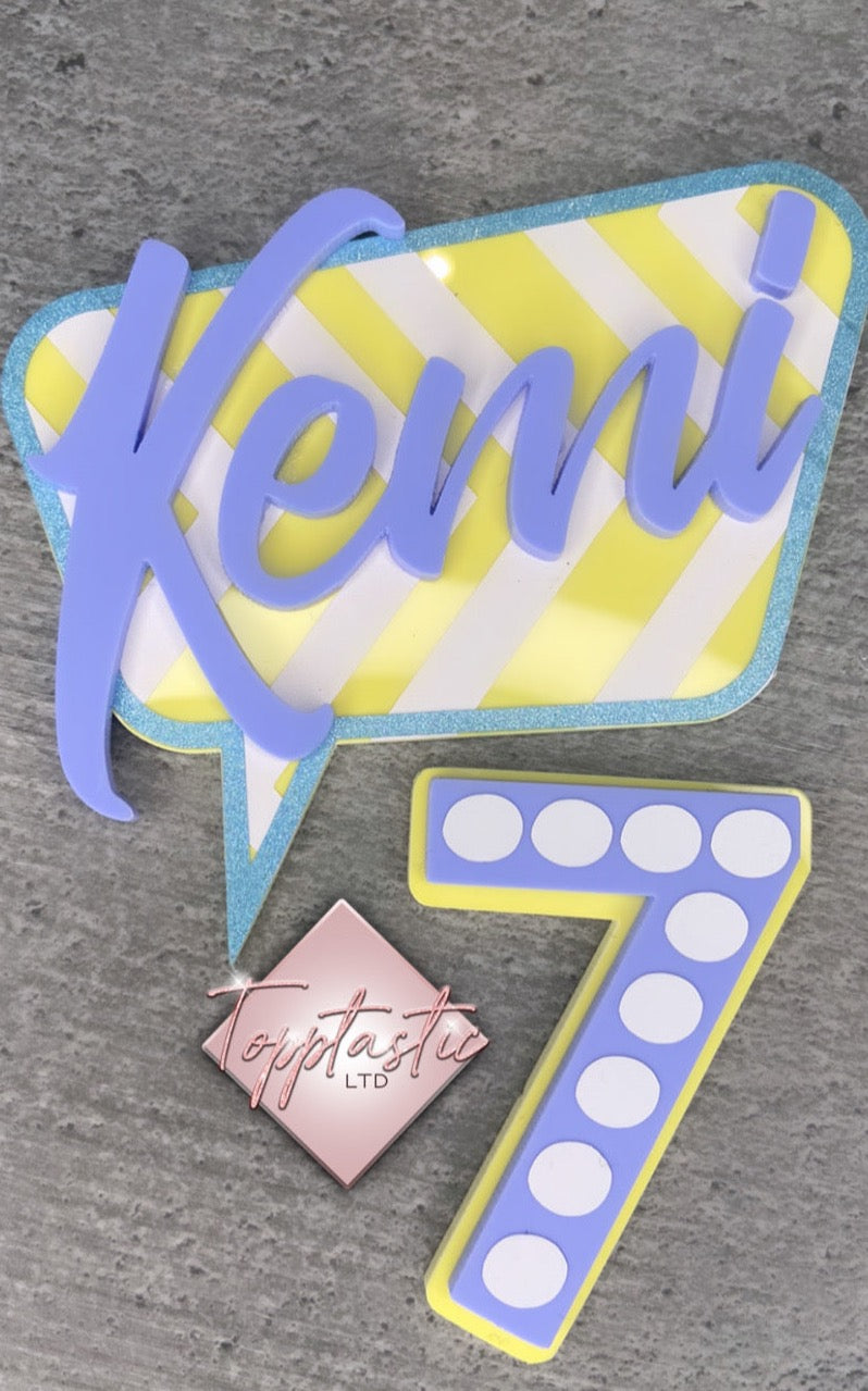 Patterned/ Polka dot Topper set