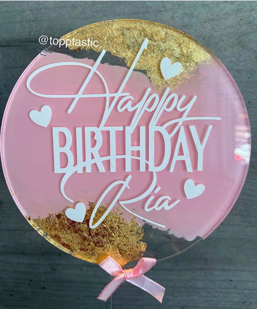 Circle Acrylic Paddle- Glitter pack