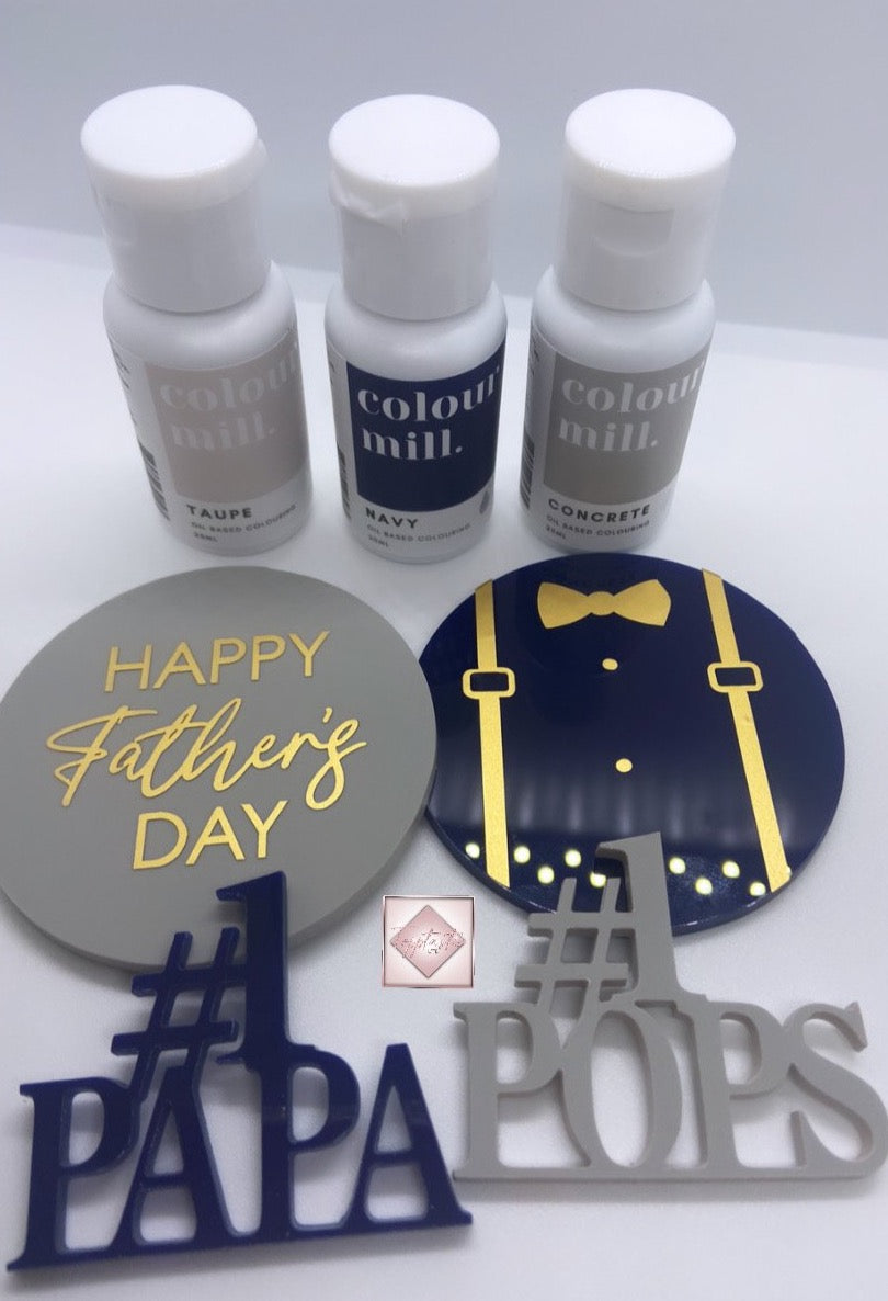 Father's Day Cupcake disc- Pack of 2