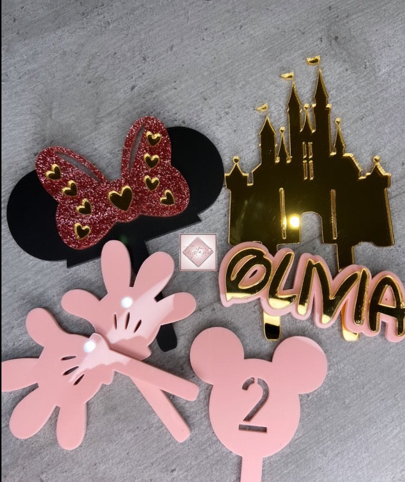 Minnie Mouse topper SET